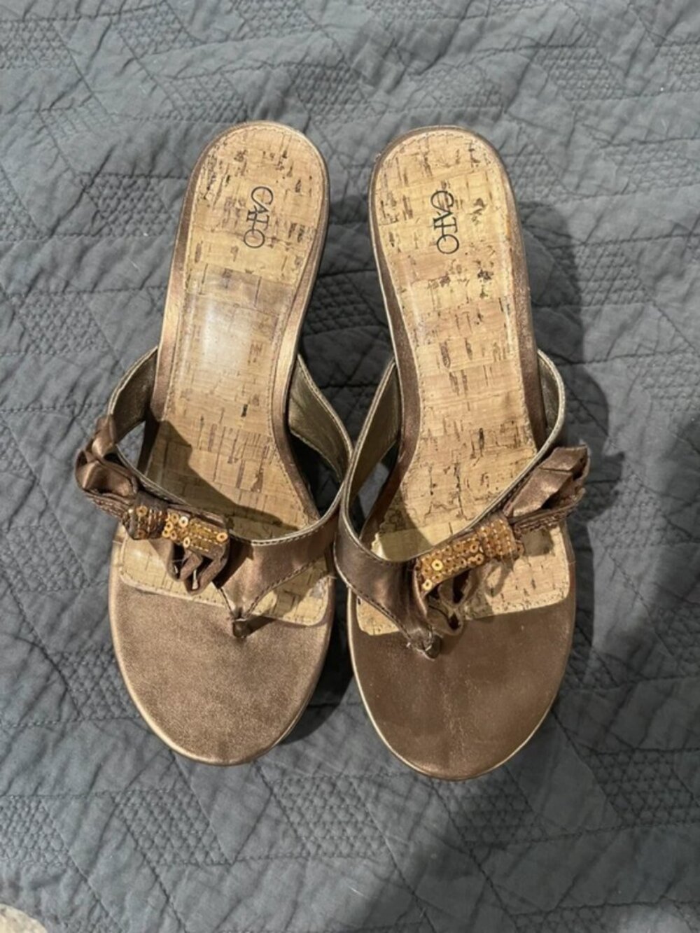 Cork Wedge Sandal